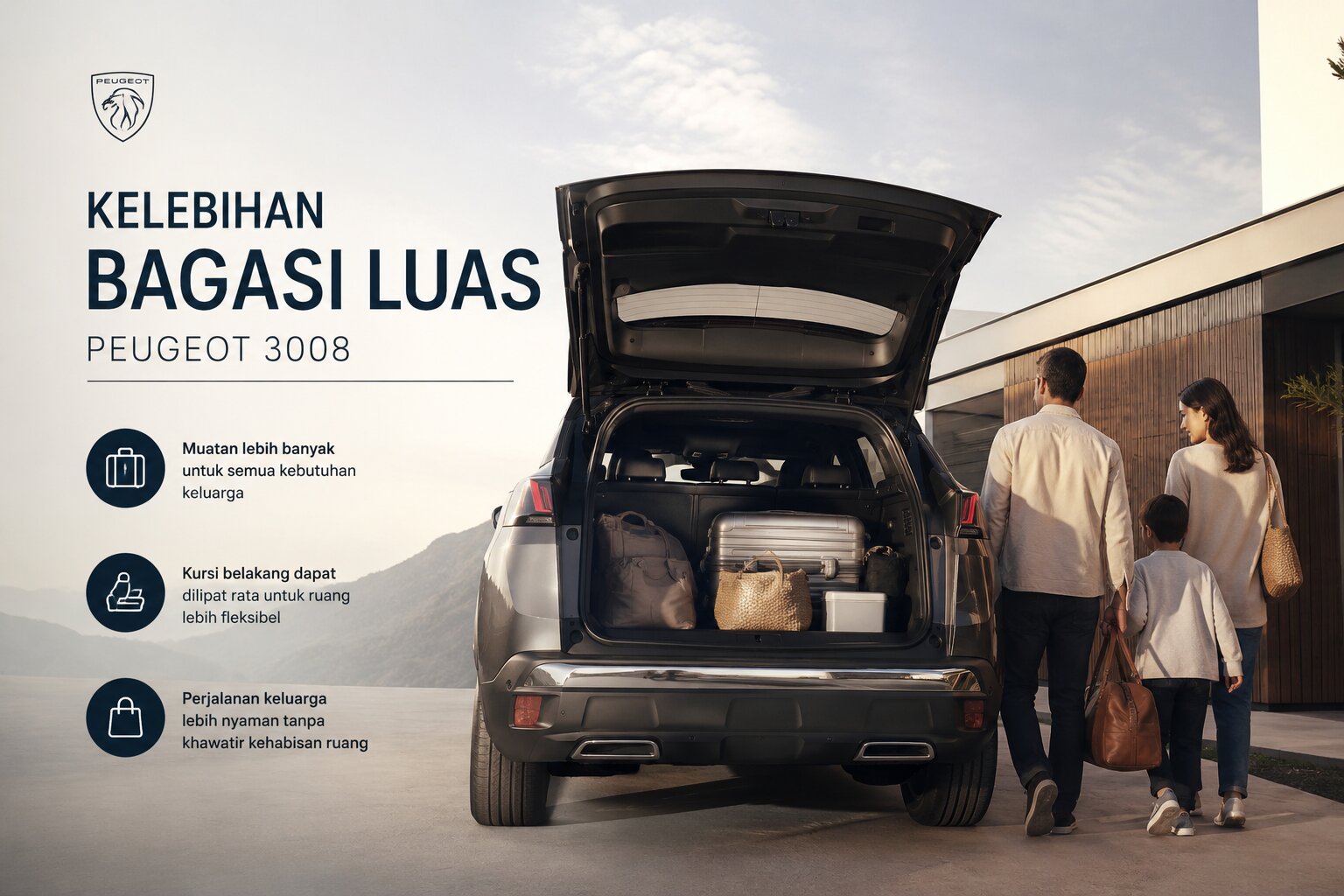 Peugeot 3008 dan Peran Bagasi dalam Mendukung Gaya Hidup Keluarga Modern
